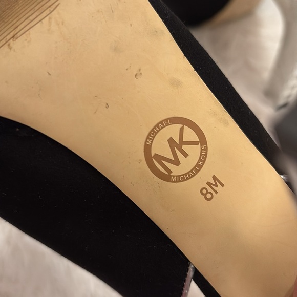 Michael Michael Kors Black Heels with Slingback Design and Unique Crystal Heel - Picture 9 of 9